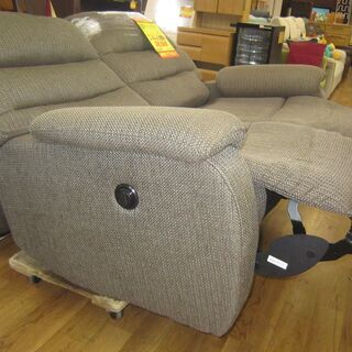 R222 NITORI 電動リクライニング布2Pソファ、二人掛けソファ 幅150cm 美品