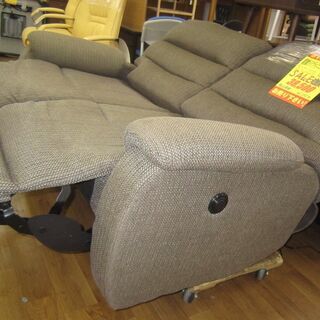 R222 NITORI 電動リクライニング布2Pソファ、二人掛けソファ 幅150cm 美品