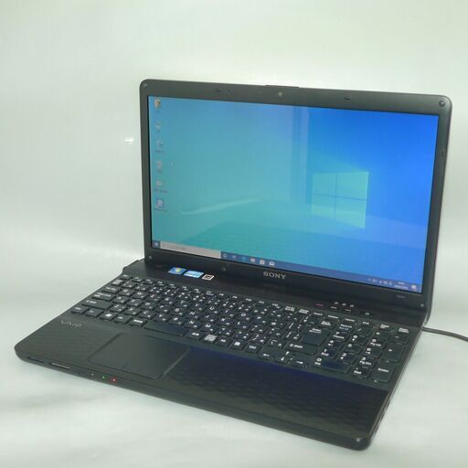 送料無料 ブラック ノートパソコン 中古動作良品 15.5型 SONY VAIO VPCEH1CGJ Core i5 4GB DVDRW 無線 カメラ Windows10 LibreOffice