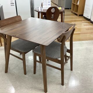 ニトリ ダイニング3点セット ダークブラウン【トレファク岸和田店】