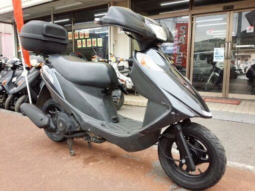 NO.3587　アドレスＶ１２５Ｇ　盗難防止警報アラーム　シガーソケット電源　リヤボックス　サイドスタンド　ナックルガード　ガンメタリック　☆彡