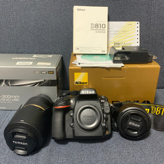 Nikon D810 美品　レンズ2個　防湿庫付き。