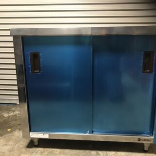 綺麗です!!【簡易清掃済み!!】脚付き!! azuma 業務用ステンレス戸棚