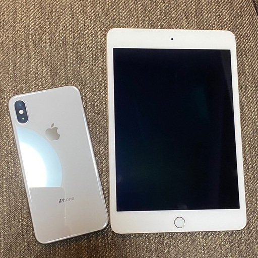 iPhoneX 64G（SIMフリー）とiPad mini4 32Gセット