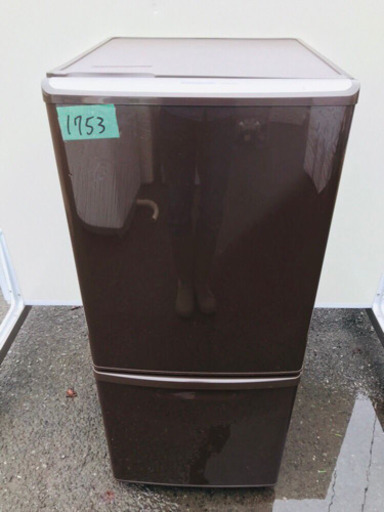 1753番 Panasonic✨ノンフロン冷凍冷蔵庫✨NR-B144W-T‼️