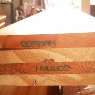 木材　216㎝×18㎝×厚み２㎝　　6枚　DIY  中古品