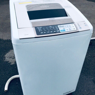 運搬取付無料！ベージュ・純正HITACHI電気洗濯乾燥機！完動品・超美品！ オンライン 日立 7キロ 乾燥4キロ 洗濯機 HITACHI 全自動洗濯機7kg