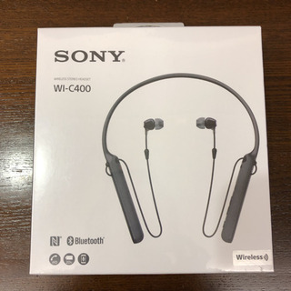 SONY WI-C400(B) ソニー　ワイヤレスステレオ　ヘッ...