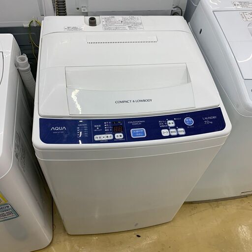 AQUA　アクア　風乾燥付き7.0kg洗濯機　AQW-H71　2016年製