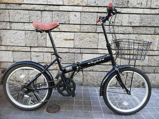 使用頻度少ない美品　Raychell(レイチェル) 20インチ 折りたたみ 自転車 FB-206R シマノ6段変速
