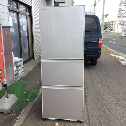 20K0289 D TOSHIBA 東芝 ノンフロン冷凍冷蔵庫 GR-K33SXV 330L 2017年