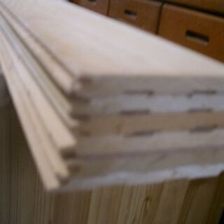 木材　ヒノキ　腰板　76㎝×12㎝×厚み1㎝　　6枚　中古品　　DIY