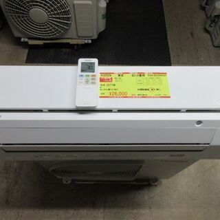 K02029　東芝　中古エアコン　主に6畳用　冷2.2kw／暖2.2kw