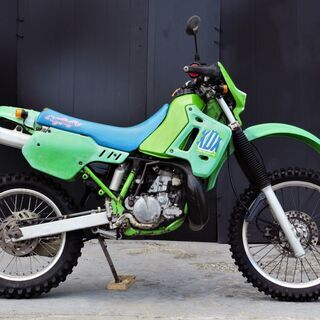 愛媛発☆ kawasaki KDX200SR エンジンキック一発 社外チャンバー