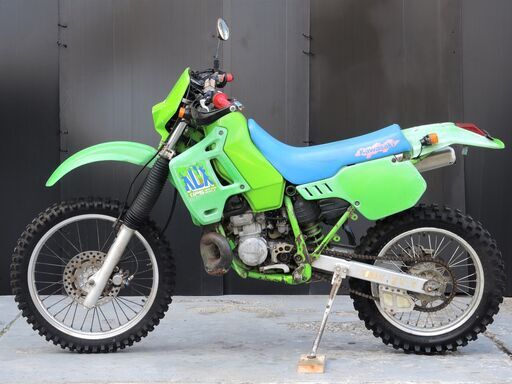 愛媛発★ kawasaki KDX200SR エンジンキック一発 社外チャンバー =始動動画有= 6速 モトクロス レース仕様 オフロード お探しの方等に♪