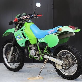 愛媛発★ kawasaki KDX200SR エンジンキック一発 社外チャンバー =始動動画有= 6速 モトクロス レース仕様 オフロード お探しの方等に♪