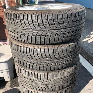 車のパーツ アルミ付き ミシュランスタッドレスタイヤ 205/55 R16 4本 