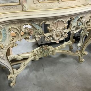 ■ioy1206■SILIK/シリック■ガラスキャビネット■ロココ調/クラシック家具■飾り棚/収納家具/ガラス棚/コンソールキャビネット■