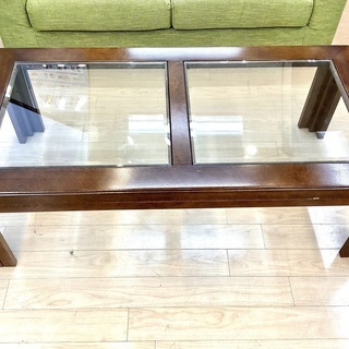 カリモク　ドマーニ　ガラス　ローテーブル karimoku(カリモク)のガラス天板ローテーブル domani