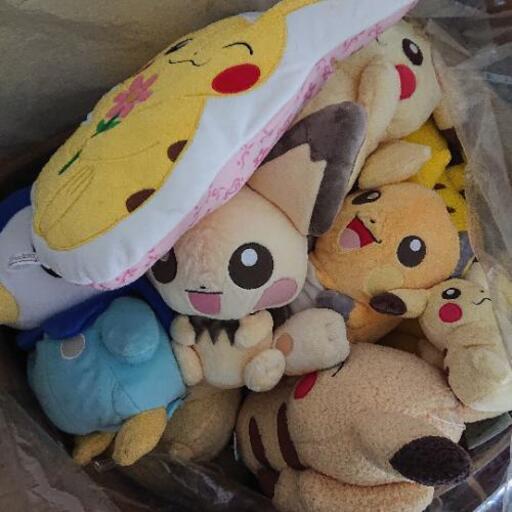 ピカチュウ ポケモン 他 ぬいぐるみ 大量 ぷぴーな 春日のおもちゃ ぬいぐるみ の中古あげます 譲ります ジモティーで不用品の処分