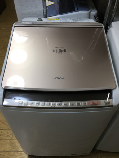 見事な創造力 WASH BEAT HITACHI 2019年製 極美品 9.0kg/5.0kg洗濯乾燥機 エコ日本製 ビートウォッシュ 日立 ECO BW-DV90C 洗濯機