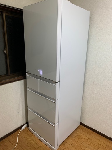 （交渉中）冷蔵庫 美品 5ドア　MITSUBISHI/三菱 2018年製　 冷蔵冷凍庫 MR-B46C-W  455L