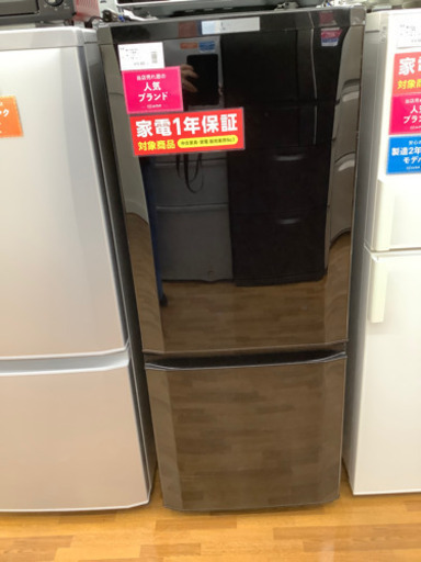 安心の12カ月保証付き　2ドア冷蔵庫　MITSUBISHI MR-P15A-B  23980円