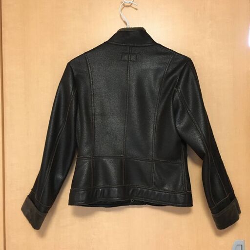 Alpha Cubic レディース9号あったか革ブルゾン裏ボア付 Rinrin 下総中山のブルゾン レディース の中古 古着あげます 譲ります ジモティーで不用品の処分