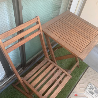 ベランダ用テーブルの中古が安い 激安で譲ります 無料であげます ジモティー