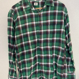 ユニクロのメンズ服 緑チェック柄 シャツ Llサイズ アリキーノ 川西能勢口のシャツ メンズ の中古 古着あげます 譲ります ジモティーで不用品の処分