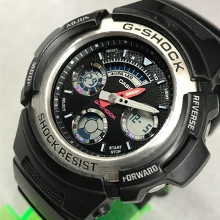 CASIO G-SHOCK ジーショック 黒デジアナ腕時計 AW...