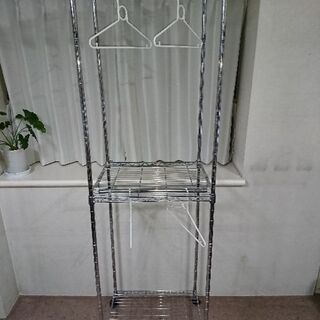 アイリスオーヤマ製 メタルハンガーラックワードローブ