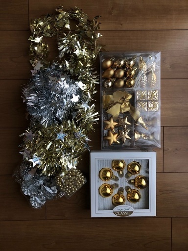 【クリスマス】クリスマスツリーの飾りセット