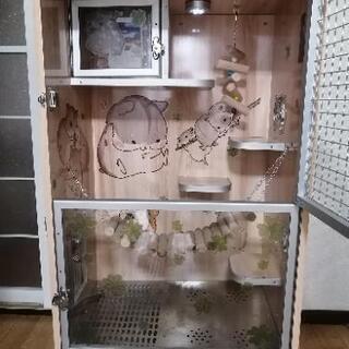 小動物用木製ケージ
