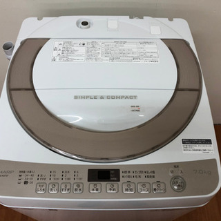 シャープ 全自動洗濯機 7.0kg ES-KS70T L05-11
