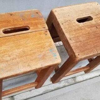 図工室 理科室 木製イス 角イス