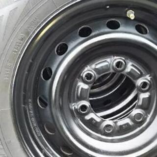 完了!! ハイエース スタッドレス 4本 195/80R15 DUNLOP 鉄ホイール  