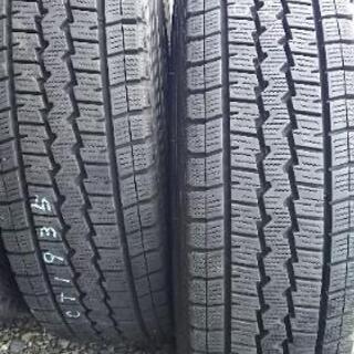 完了!! ハイエース スタッドレス 4本 195/80R15 DUNLOP 鉄ホイール  