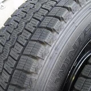 完了!! ハイエース スタッドレス 4本 195/80R15 DUNLOP 鉄ホイール
