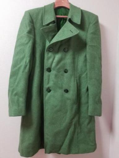 緑色ビンテージウールコート