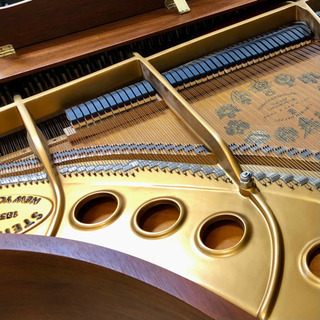 楽器店サロンに展示中♬ Steinway & sons / 創業140年記念Mモデル