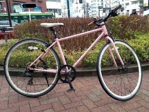 現状渡し　ピンクのクロスバイク