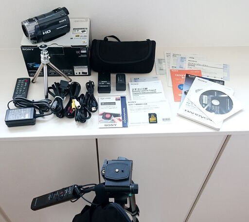 [美品]　HDR-CX550V 付属品、オプション品複数込み　ビデオカメラセット