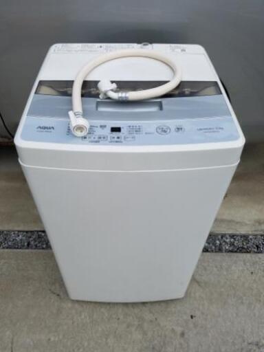☆美品☆AQUA アクア 全自動電機洗濯機 AQW-S50HBK 2019年製 5.0kg