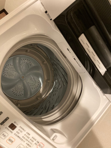 【価格交渉有！】【美品】ハイセンス 全自動洗濯機 4.5kg HW-T45C 本体幅50cm 最短10分洗濯