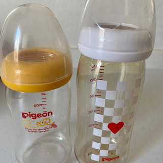 【無料】哺乳瓶　瓶タイプ(小)プラスチック(大)