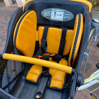 値下げ！3人乗り自転車【レインカバー付】早く取りに来れる方優先