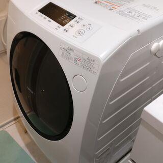 大容量の洗濯機と乾燥機（加熱）