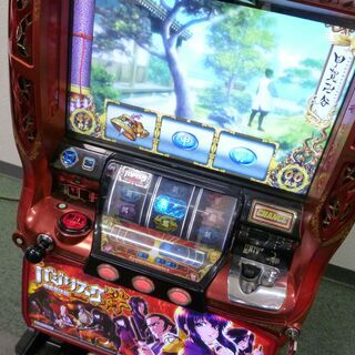 パチスロ実機 スロット 5号機 甲賀忍法帖～絆 バジリスク絆 伊賀パネル コイン不要機 家庭用電源対応 無段階ボリューム 家スロ