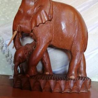 象の木彫り置物